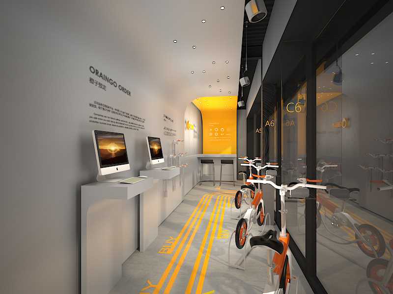 上海橙子智能单车体验店